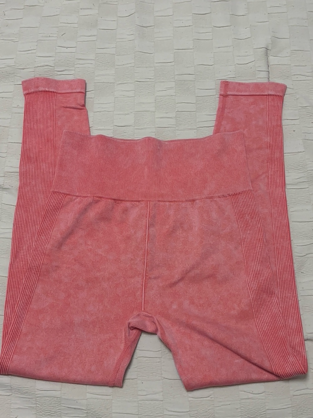 No Boundaries Coral Pink Seamless High-Waist Leggings